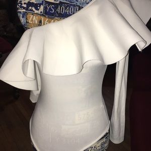 Off shoulder dressy body suit